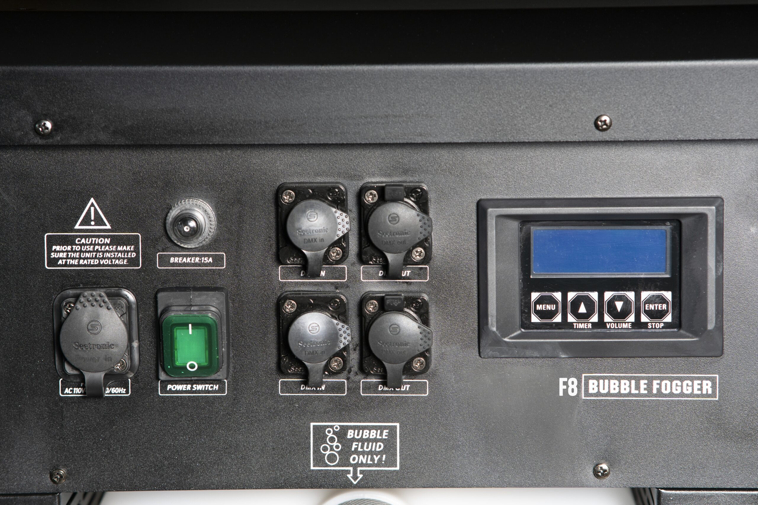 Froggy's Fog Fobbles F8 Pro - Bubble Fogger controls