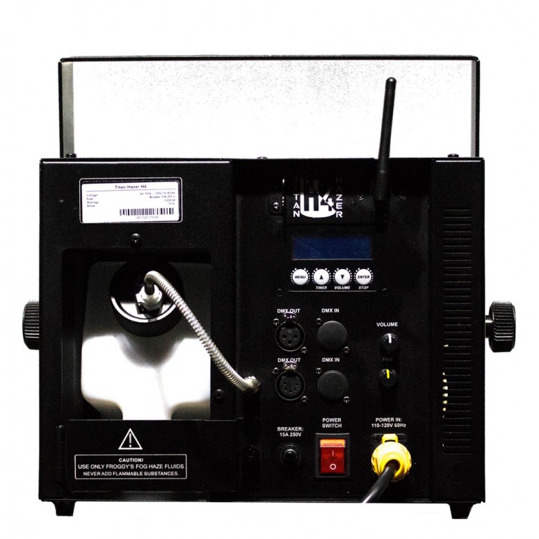Froggy's Fog Titan Hazer H4 1200 Watt back