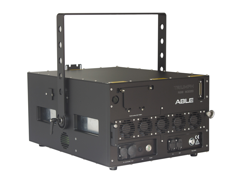 ABLE LASERS IP65 Triumph RGB 60000 FB4 back side