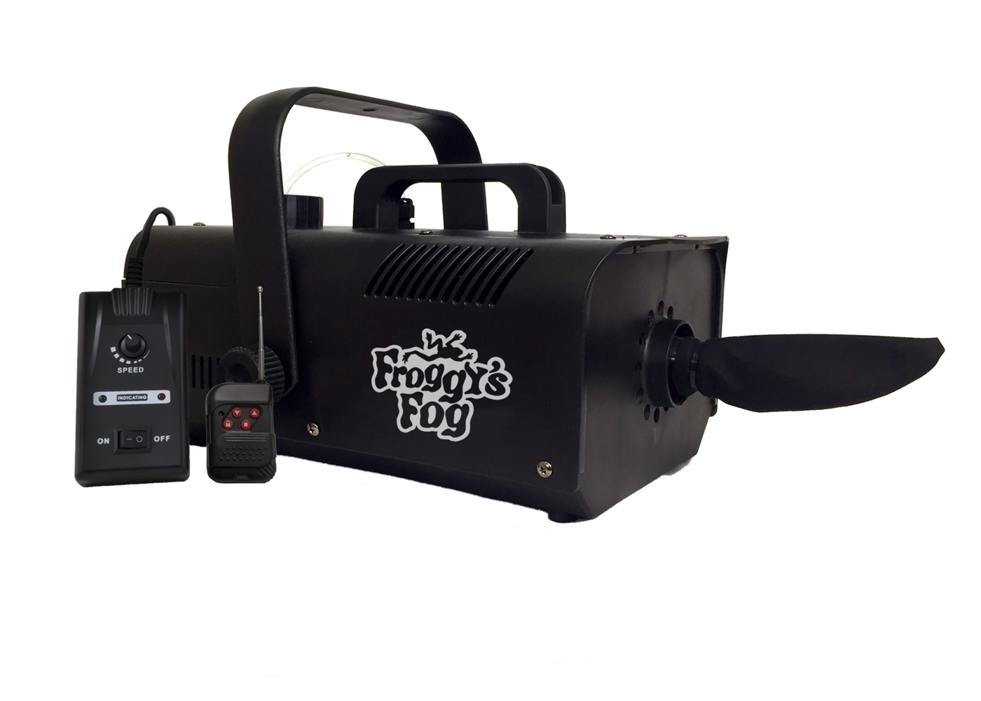 Froggy's Fog 650 Watt Variable Snow Machine with Wireless Control front