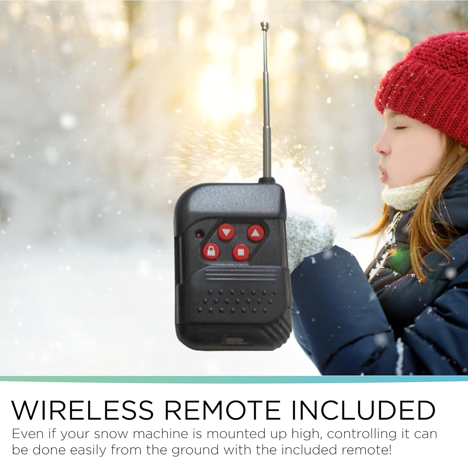 Froggy's Fog 650 Watt Variable Snow Machine with Wireless Control remote